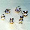 BR44262 - Six Piece Assorted Brass with Mother of pearl. Small size.