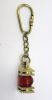 BR48202F - Solid Brass Nautical Keychain Red Lamp