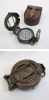 BR48343B - Solid Brass Military Compass Antique w/ Faux Leather Case