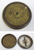 BR483937 - Engraved Brass Calendar Compass, Screw-On Lid