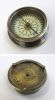 BR484402 - Solid Brass Pocket Compass With Mechanical Calendar