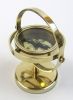 BR484405 - solid brass Gimbal gyroscope compass with stand