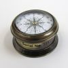 BR484406 - Solid Brass Drum Compass With Antique Finish