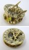 BR484411 - Solid Brass Folding Sun Dial Compass With Spirit Level, And Adjustable Legs