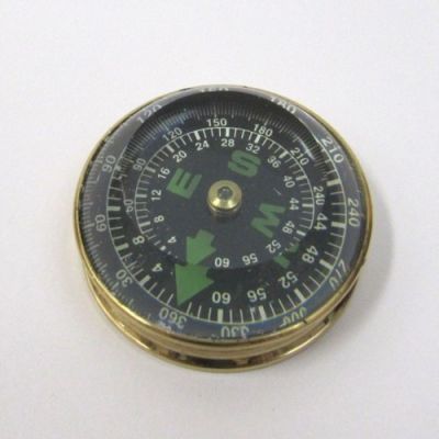BR48443C - Brass Lens Compass with anchor