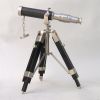 BR48540A - Telescope 10.25" and Tripod Pewter Antique Finish Wooden Stand