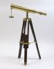 BR48561A - Brass Table Top Telescope With Wooden Stand