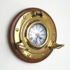 BR4875 - Brass Porthole Clock, 7"