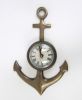 AL 48890 - Brass Anchor Wall Clock - Antique finish
