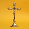 BR50511 - Solid Brass Cross On Pedestal
