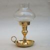 BR6102 - Brass / Glass Hurricane Lamp