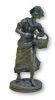 BRZ5004 - Girl With Basket Statue, Bronze