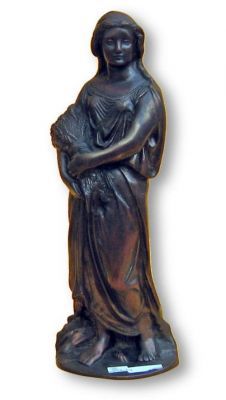 BRZ5007 - Bronze Statue, Lady With Wheat