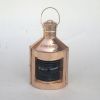 CO1527 - Port (red) Ship Lantern with Oil Lamp, Copper