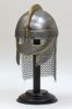 IR80551 - King helmet with etching and chain mail