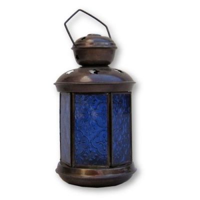 IR15310A - 6-Sided Candle Lantern (Blue)