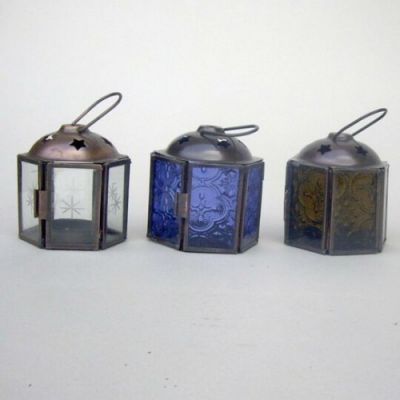 IR15312 - Iron Candle Lantern ( Clear only )
