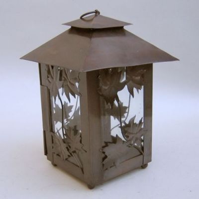 IR15362 - Iron Glass Candle Lantern