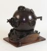 IR52554 - Antique Iron Diver Helmet Mark V Special Edition With Wooden Base