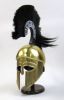 IR80561 - Greek Helmet W/Plume Brass Plated