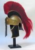 IR80650 - Greco Roman Helmet Red Plume