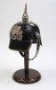 IR806605 - Pickelhaube German Helmet Faux Leather w/ Spike w/ Faux Leather Lining And Chin Strap