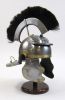 IR80670 - Roman Centurion Helmet W/Crest Black