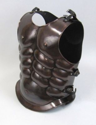 IR80704C - Steel Breast Plate Muscle Armor Copper Antique Finish