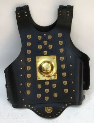IR80719 - Faux Leather Armor Jacket (L-20006)