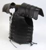 IR807618 - Faux Leather Armor Jacket w/ Shoulders