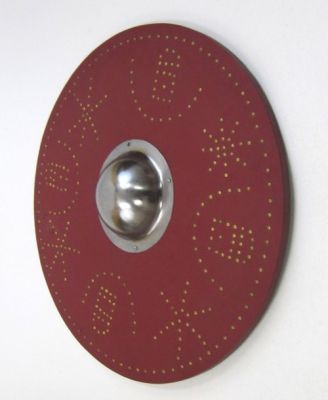 IR80773 - Wood Faux Leather Shield