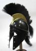 IR80866 - Spiked Gladius Helmet with Black Plume & Finish