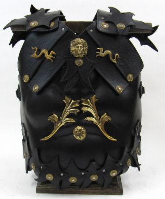 L-21161 - Faux Leather Armor Jacket