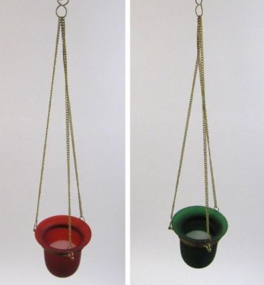MR1676 - Hanging Glass Votive With Candle