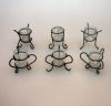MR22791 - Votive Candle Holder Cracked Glass Set of 6