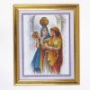 MR3326 - Painting With Frame And Glass Cover - Two Women Three Pots