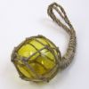 MR4799A - Glass & Rope 4" Fishing Float (Amber)
