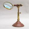 MR4818B - Magnifying Glass, Wooden Handle, Wooden Stand