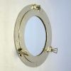 BR4861M - Porthole Mirror Brass 13.75"W