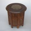 SH120 - Carved Wooden Table, Octagonal Stand