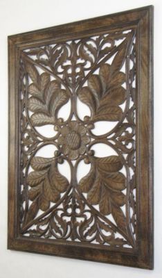 SH15740 - Carved Wooden Wall Panel