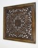 SH15751A - Carved wooden wall panel, wall hanging, Flower