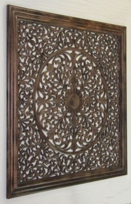 SH15752 - Carved Wooden Wall Panel