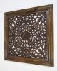 SH15752A - Carved wooden wall panel, wall hanging, Flower