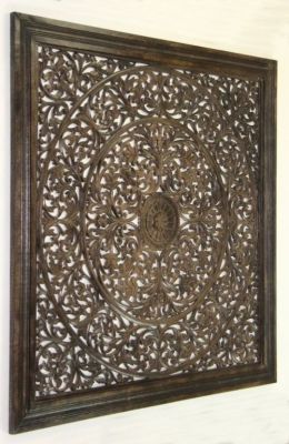 SH15753 - Carved Wooden Wall Panel