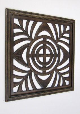 SH15759 - Carved wooden wall panel, wall hanging