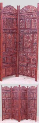 SH1584D - Carved Wooden Room Divider / Screen Angoori Deep Super Fine Carving