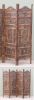 SH1585C - Carved Wooden Screen Antique Finish With Iron Jali