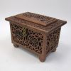 SH2320B - Carved Box Copper Antique Cutwork