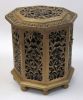 SH2320C - 6 Side Large wooden hinged Chest Box Carved